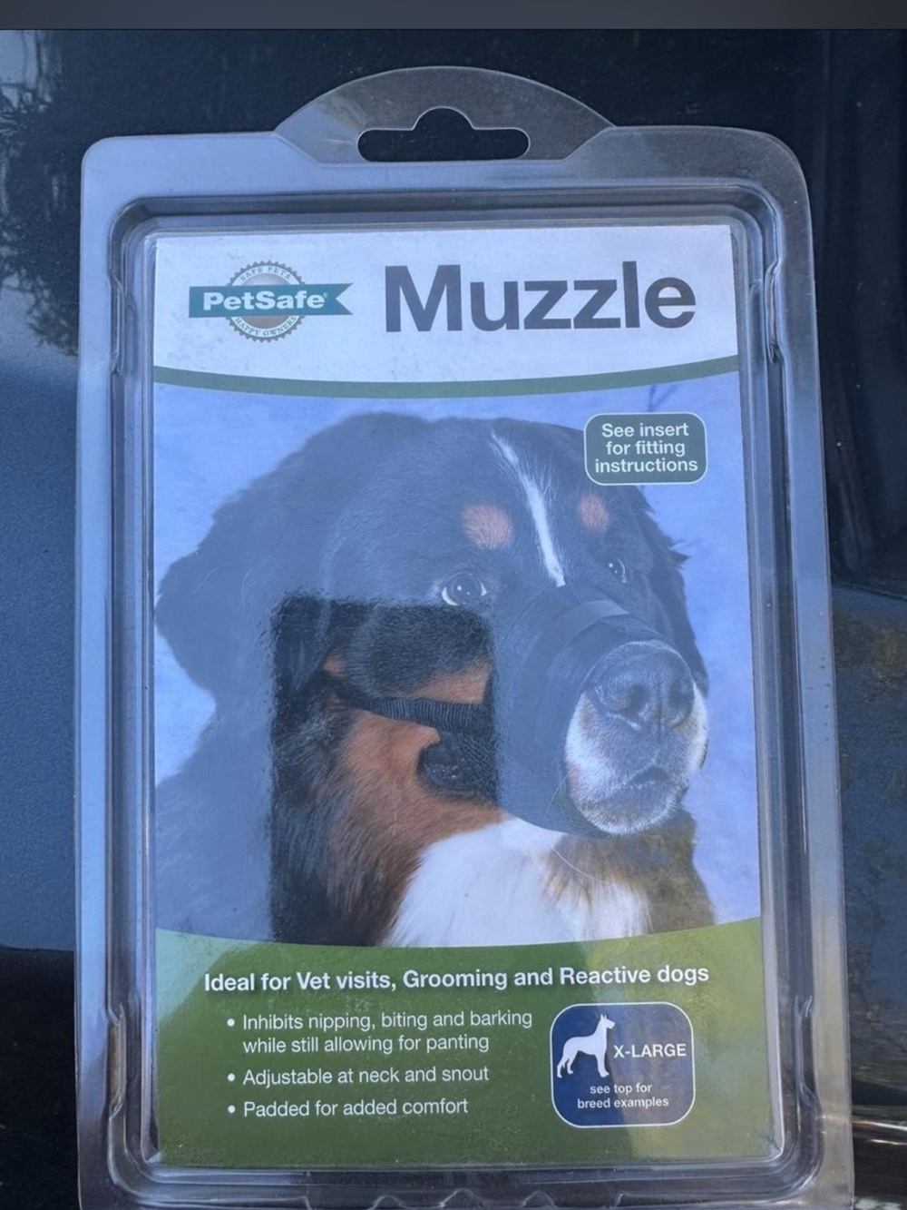PetSafe Black and Green Muzzle for Small Pets - X-Large
